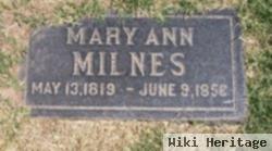 Mary Ann Milnes