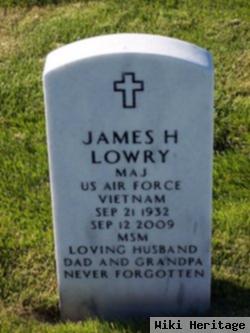 Maj James H Lowry