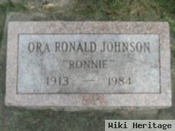 Ora Ronald "ronnie" Johnson