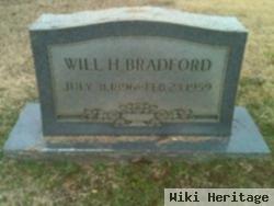 William Harrison "will" Bradford