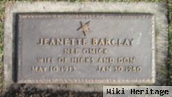 Jeanette Lillian Omick Barclay