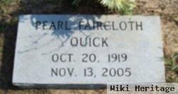 Ada Pearl "pearl" Faircloth Quick