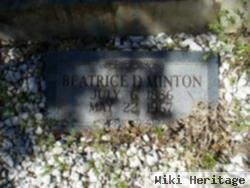 Beatrice D Minton