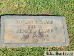 Beulah I Starr Clark