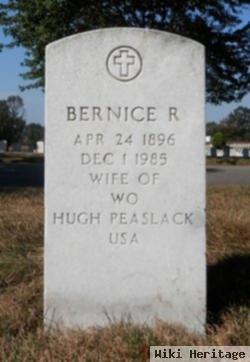 Bernice R Peaslack