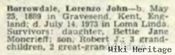 Lorenzo John Borrowdale