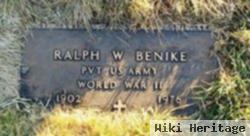 Ralph W Benike