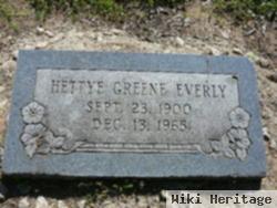 Hettye Greene Everly