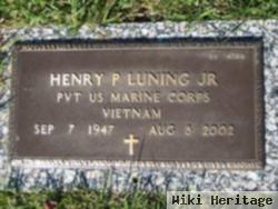 Henry P Luning, Jr