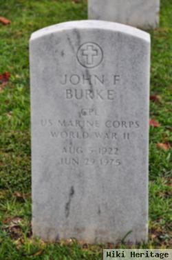 Cpl John Francis Burke