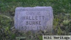 Minnie May Burke Hallett