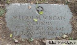 William M Wingate