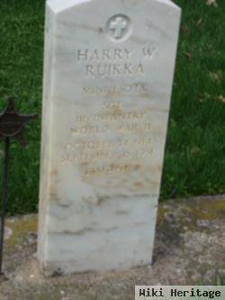 Harry Wilford Ruikka