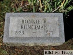 Bonita R "bonnie" Saxton Runciman