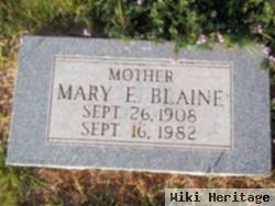 Mary E Blaine