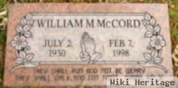 William M Mccord