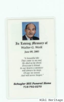 Walter G. Weik