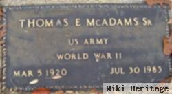 Thomas E. Mcadams, Sr