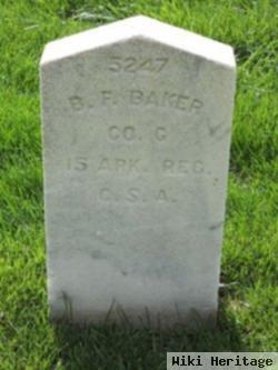 Pvt Benjamin F Baker