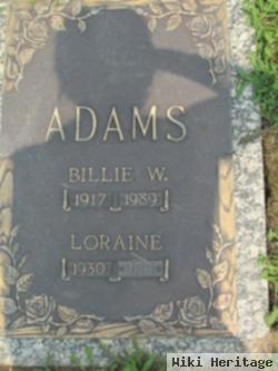 Billie W Adams