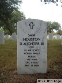 Sam Houston Slaughter, Iii