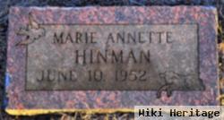 Marie Annette Hinman