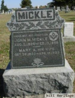 Mary A Mickle