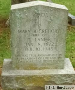 Mary B. Gregory Lanier