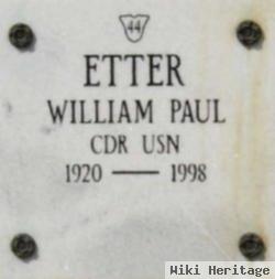 Cdr William Paul Etter