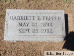 Harriett E. Pepper