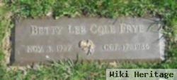 Betty Lee Cole Frye