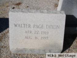 Walter Page Dixon