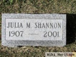 Julia M Shannon