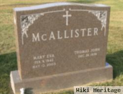 Mary Eva Mcallister