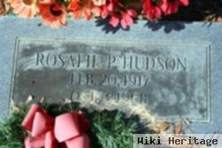 Rosalie P. Hudson