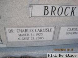 Dr Charles Carlisle Brock, Jr