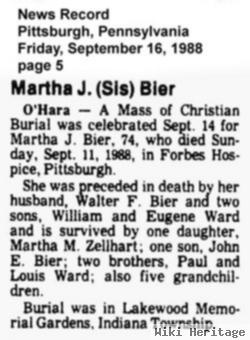 Martha Janet Ward Bier