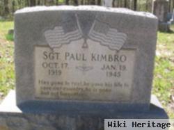 Sgt Paul Kimbro