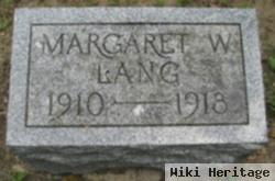 Margaret W Lang