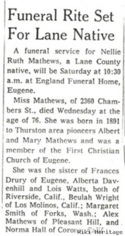 Nellie Ruth Mathews