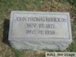 Dr John Thomas Riddick