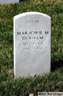 Marjorie M Durham