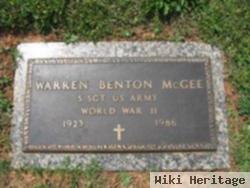 Warren Benton Mcgee