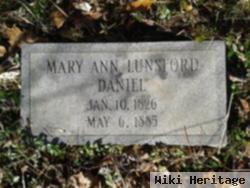 Mary Ann Lunsford Daniel