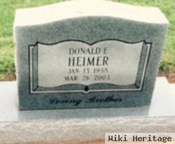 Donald E Heimer