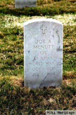 Joe A Mcnutt