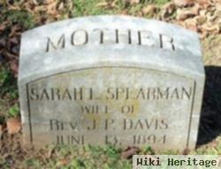 Sarah L Spearman Davis