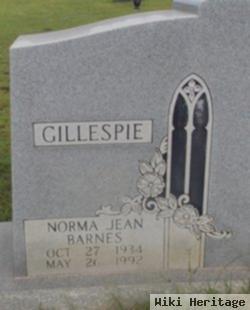 Norma Jean Barnes Gillespie