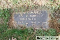 Corp John S "jack" Campbell