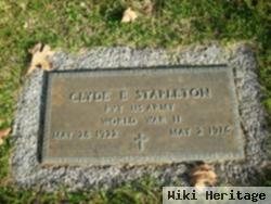 Clyde E Stapleton